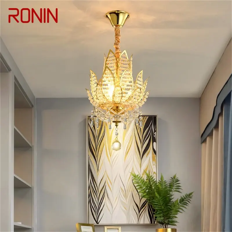 Золотая люстра RONIN, современные креативные подвесные светильники с кристаллами лотоса, светодиодный светильник для украшения дома
Золотая люстра RONIN, современные креативные подвесные светильники с кристаллами лотоса, светодиодный светильник для украшения дома