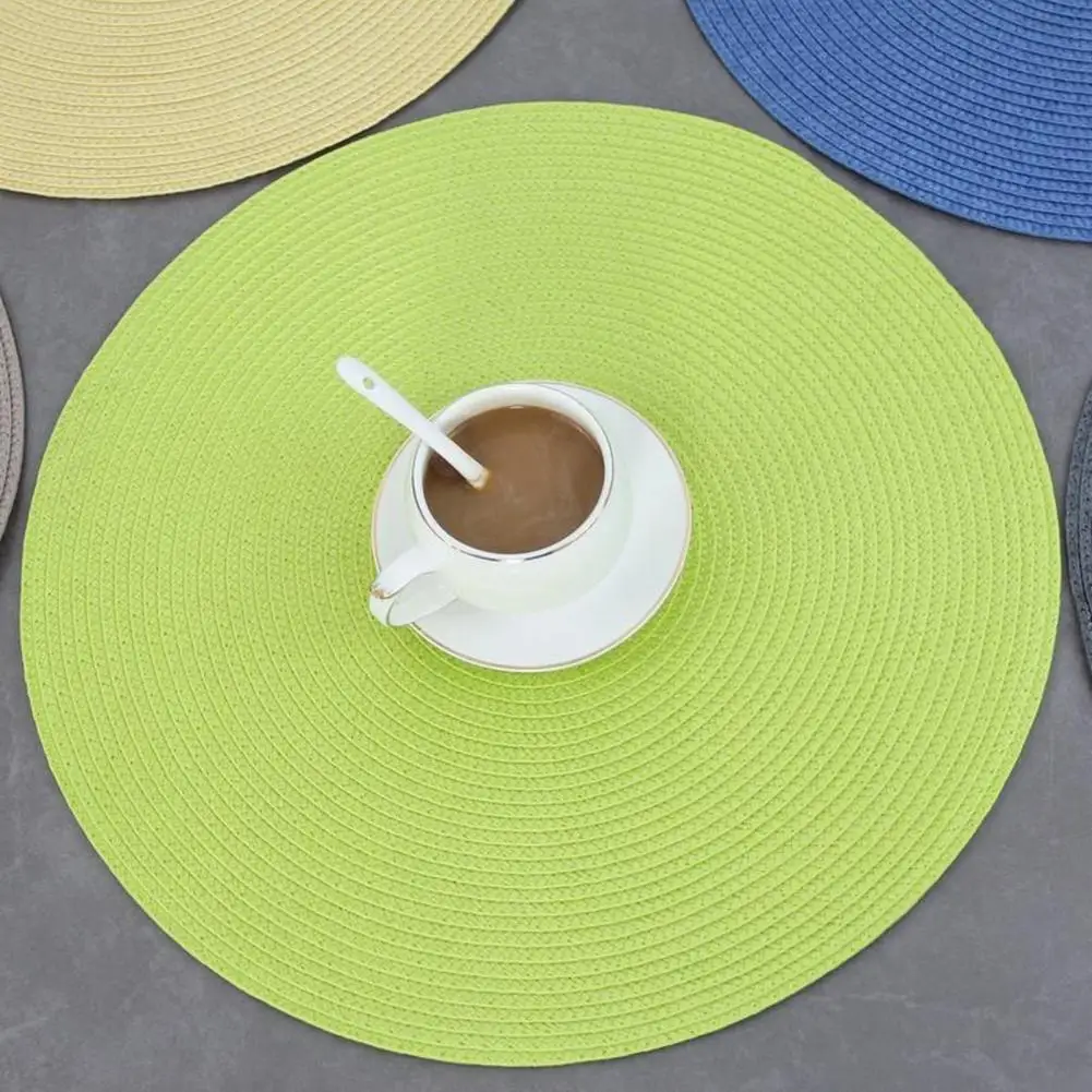 Non-deformable Placemats Solid Color Heat Insulation Placemat Set for Dining Table Durable Kitchen Table Mats for Kitchen
Non-deformable Placemats Solid Color Heat Insulation Placemat Set for Dining Table Durable Kitchen Table Mats for Kitchen
