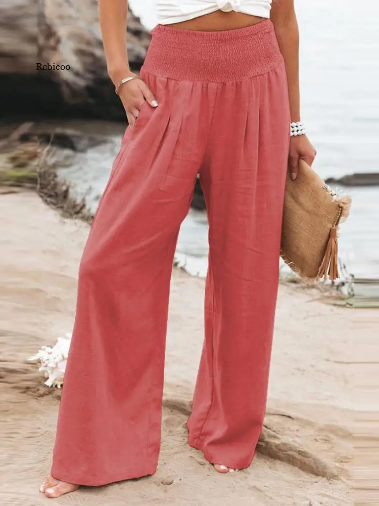 New Women Loose Solid Sportswear Wide Leg Pants Casual Spring Autumn Elastic Waist Pocket Ladies Trouser Streetwear Dropshipping
New Women Loose Solid Sportswear Wide Leg Pants Casual Spring Autumn Elastic Waist Pocket Ladies Trouser Streetwear Dropshipping