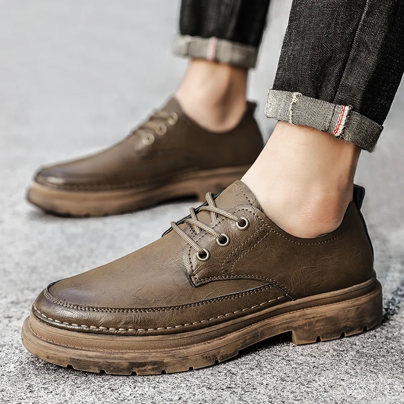 Classic Retro Round Head Mens Shoes Casual Driving Shoes Genuine Leather Lace Up Shoes Men’s Thick Sed Business Dating Loafers
Classic Retro Round Head Mens Shoes Casual Driving Shoes Genuine Leather Lace Up Shoes Men’s Thick Sed Business Dating Loafers