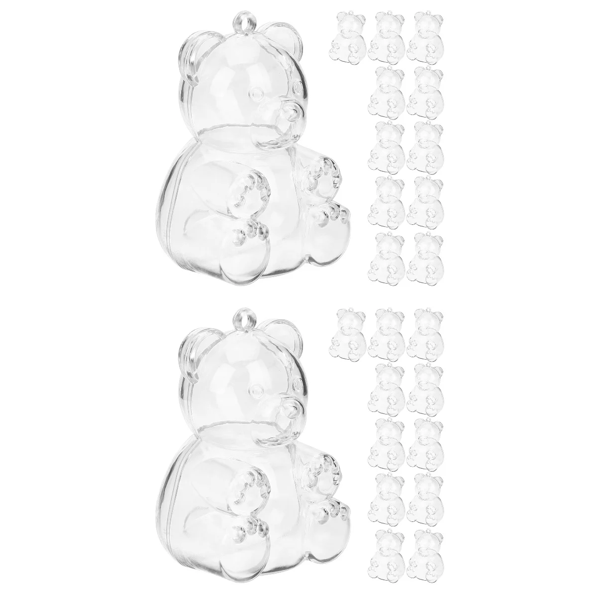 24 pcs Candy Boxes Creative Bear Shaped Treats Favors Box Clear Chocolate Box
24 pcs Candy Boxes Creative Bear Shaped Treats Favors Box Clear Chocolate Box