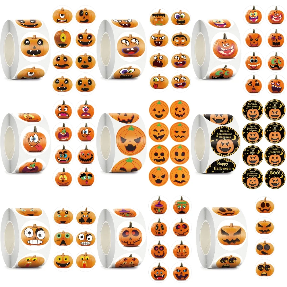 500PCS Happy Halloween Pumpkin Ghost Sticker Handmade DIY Packaging Sealing Labels Holiday Gift Halloween Party Decor Stickers
500PCS Happy Halloween Pumpkin Ghost Sticker Handmade DIY Packaging Sealing Labels Holiday Gift Halloween Party Decor Stickers