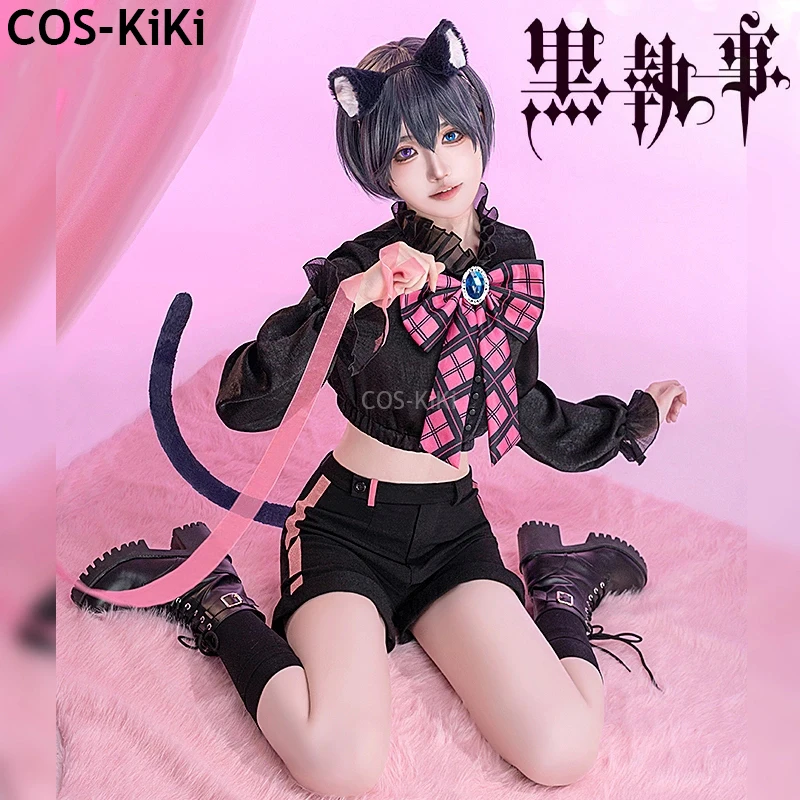 

COS-KiKi Anime Black Butler Ciel Phantomhive Sweetheart Seduction Game Suit Cosplay Costume Halloween Party Role Play Outfit Men