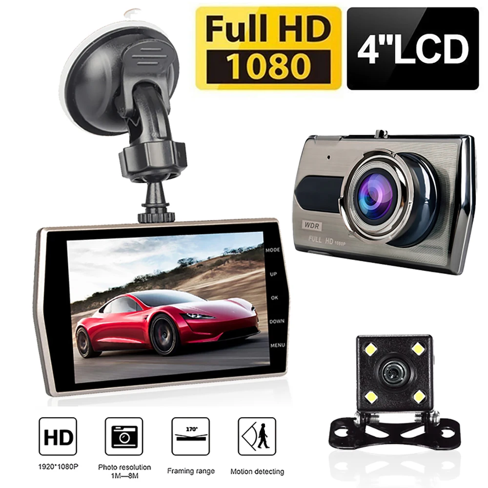 

Dash Cam Car DVR HD 1080P Vehicle Camera Drive Video Recorder Black Box Auto Dashcam Car Accessories Registrator Night Vision