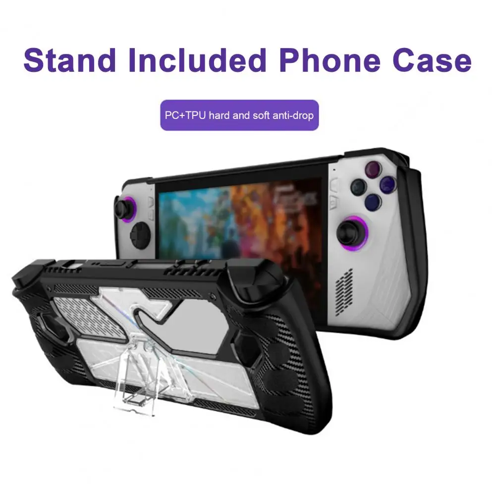 

Game Console Protective Case Cover Shockproof Impact Resistant Anti-Scratch Full Cover Case for ROG Ally