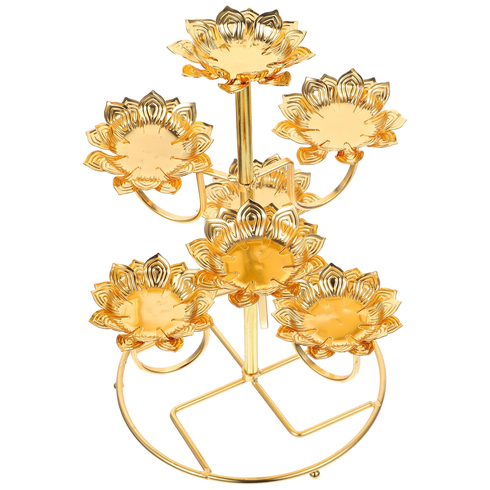Lotus Butter Lamp Base Buddha Lamp Holder Creative Candle Holder Candlestick Butter Lamp Holder for Temple Craft Ornaments
Lotus Butter Lamp Base Buddha Lamp Holder Creative Candle Holder Candlestick Butter Lamp Holder for Temple Craft Ornaments