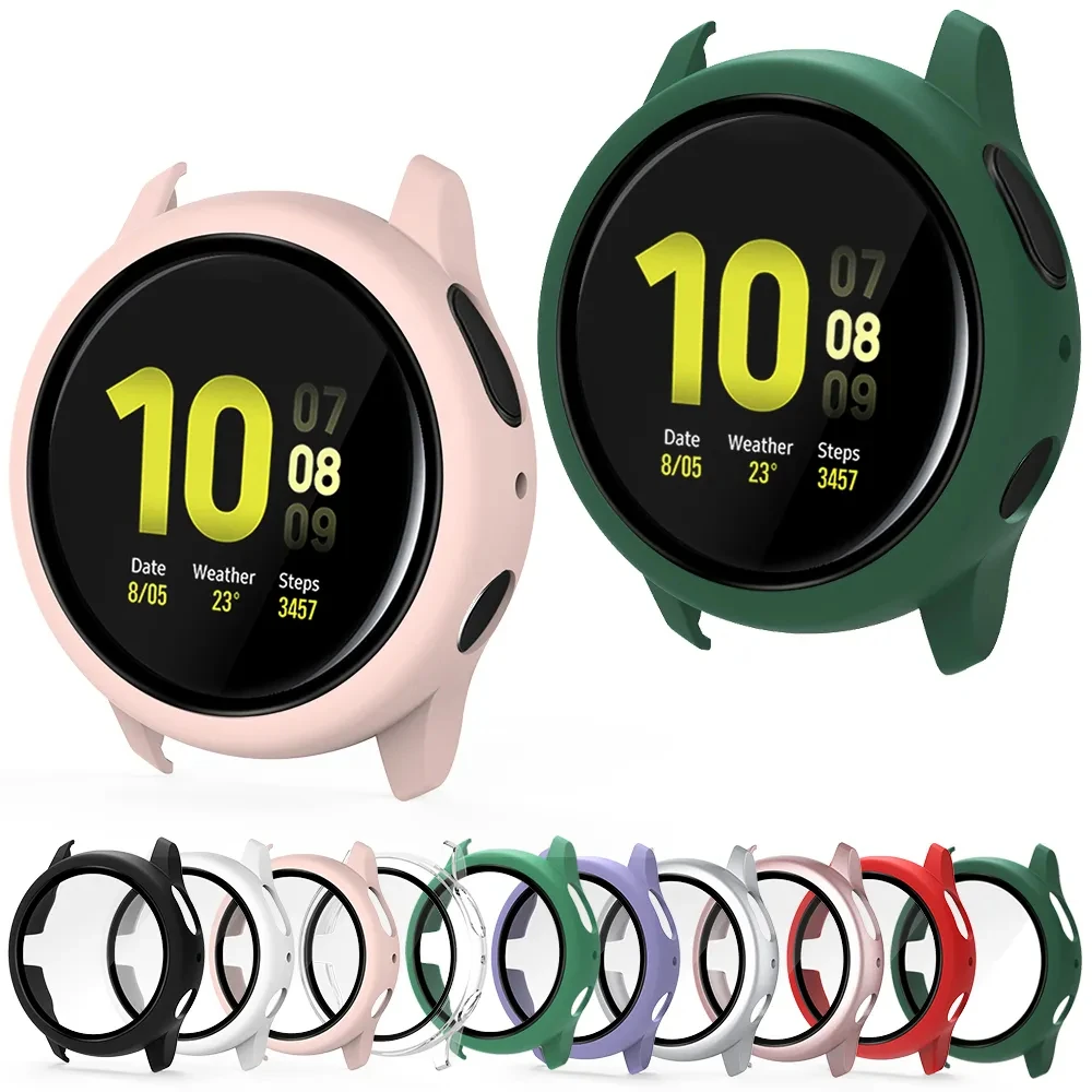 Tempered Glass Case for Samsung Galaxy Watch Active 2 44mm 40mm Full Coverage Bumper Protective Cover Screen Protector shell
Tempered Glass Case for Samsung Galaxy Watch Active 2 44mm 40mm Full Coverage Bumper Protective Cover Screen Protector shell