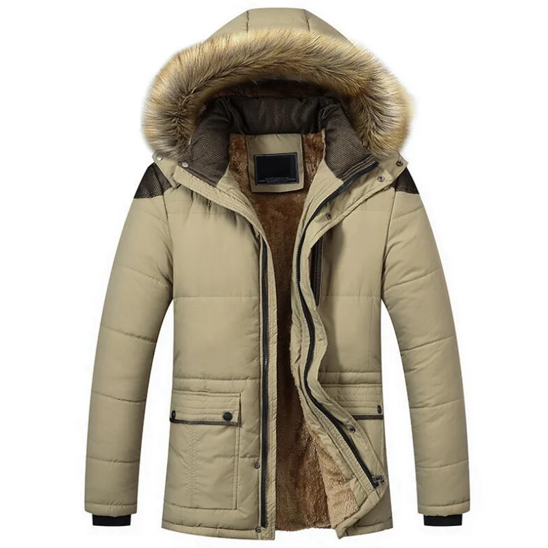 Hot Winter Jacket Men Velvet Thicken Cotton Coats Mens Casual Parka jaqueta masculina Casaco Warm Removable Fur Hooded Jackets
Hot Winter Jacket Men Velvet Thicken Cotton Coats Mens Casual Parka jaqueta masculina Casaco Warm Removable Fur Hooded Jackets