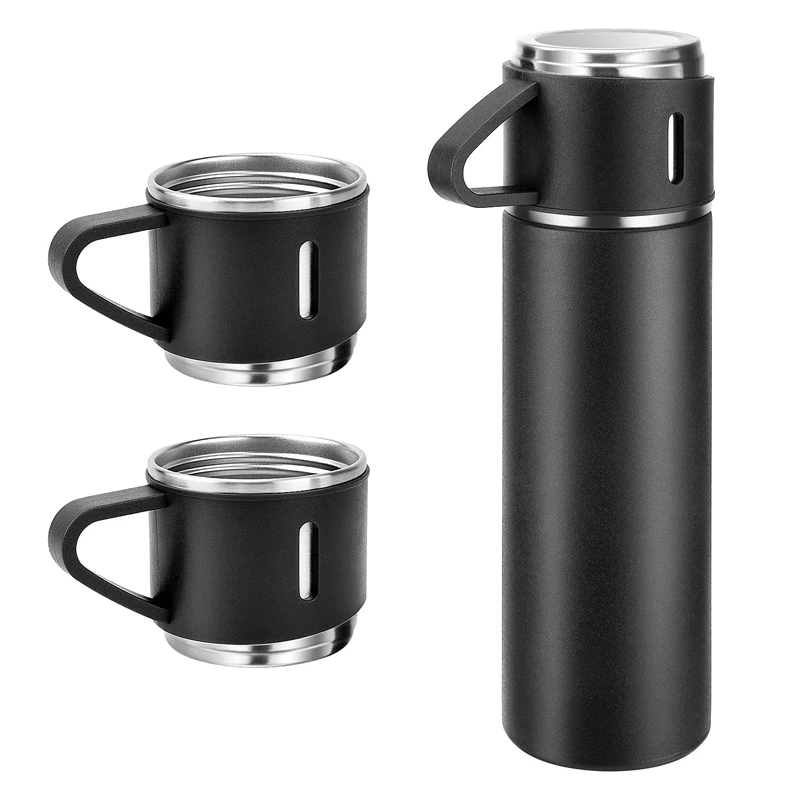 

Stainless Steel Thermo 500ml/16.9oz Vacuum Insulated Bottle with Cup for Coffee Hot Drink and Cold Drink Water Flask