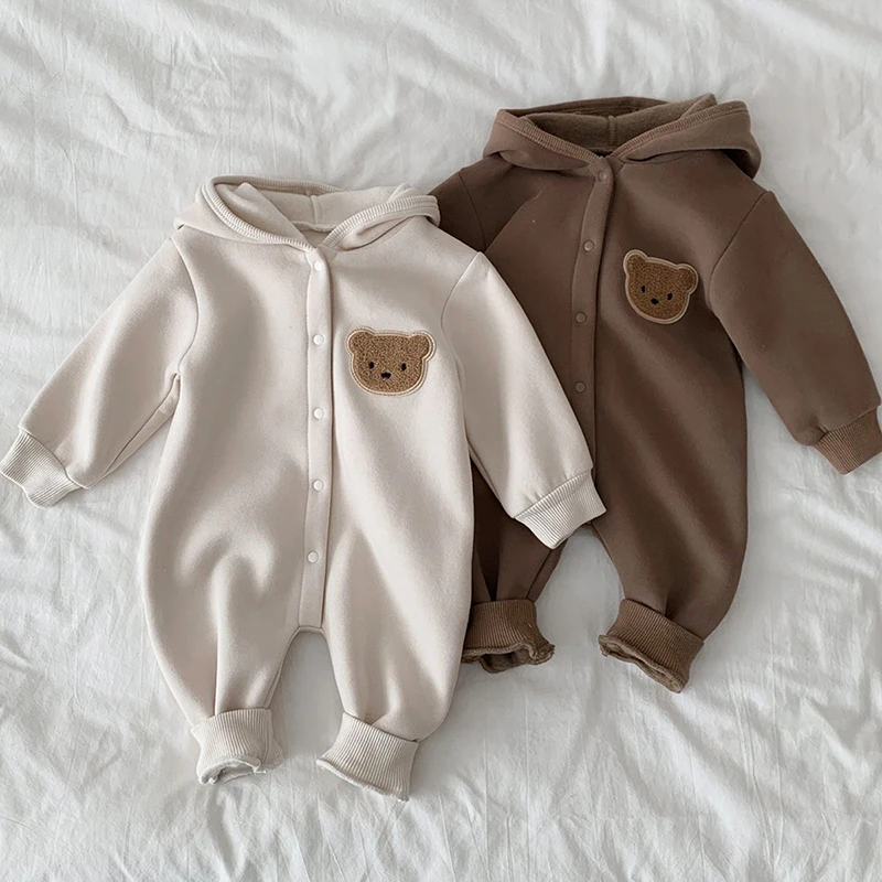 Winter Baby Clothes Infant Baby Boy Girl Warm Romper Newborn Cotton Fleece Bear Hooded Jumpsuit Clothes Kids Sweatshirt Overalls
Winter Baby Clothes Infant Baby Boy Girl Warm Romper Newborn Cotton Fleece Bear Hooded Jumpsuit Clothes Kids Sweatshirt Overalls