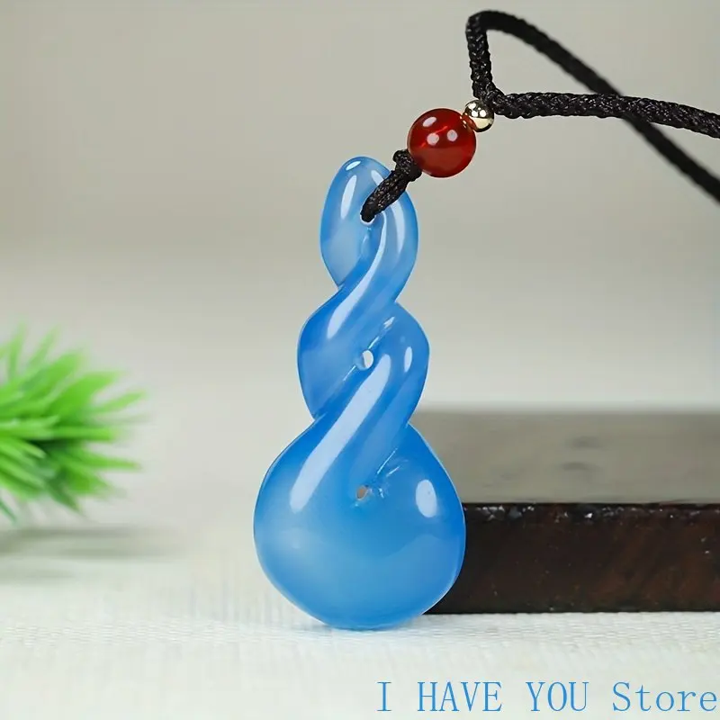 Green Chalcedony Time To Operate Pendant Blue Agate Twisted Qian Kun Necklace Holiday Gift For Family Friends Best Gift
Green Chalcedony Time To Operate Pendant Blue Agate Twisted Qian Kun Necklace Holiday Gift For Family Friends Best Gift