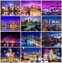 AZQSD Diamond Embroidery City Night Mosaic Rhinestones Diamond Painting Landscape Bridge Cross Stitch Needlework Home Decor Gift 
AZQSD Diamond Embroidery City Night Mosaic Rhinestones Diamond Painting Landscape Bridge Cross Stitch Needlework Home Decor Gift