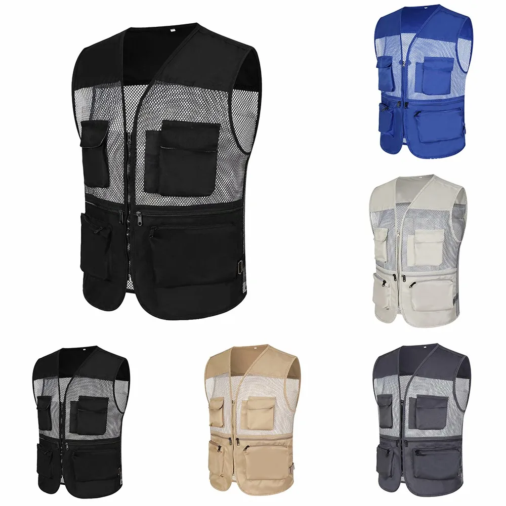 Fishing Vest Quick Drying Breathable Men's Outdoor Fishing Sleeveless Mesh Waistcoat Multi Pockets Photography Vests Jacket
Fishing Vest Quick Drying Breathable Men's Outdoor Fishing Sleeveless Mesh Waistcoat Multi Pockets Photography Vests Jacket