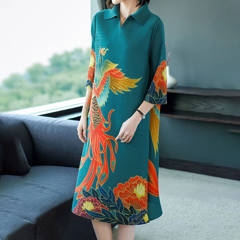 Chinese style retro pleated dress loose oversized straight tube skirt 2023 spring/summer new pleated fashion outfit
Chinese style retro pleated dress loose oversized straight tube skirt 2023 spring/summer new pleated fashion outfit