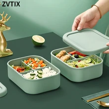 Portable Lunch Box Silica Gel Microwave Bento Food Storage Box Separate Salad Container Fruit Kitchen Outdoor Crockery Organizer
Portable Lunch Box Silica Gel Microwave Bento Food Storage Box Separate Salad Container Fruit Kitchen Outdoor Crockery Organizer