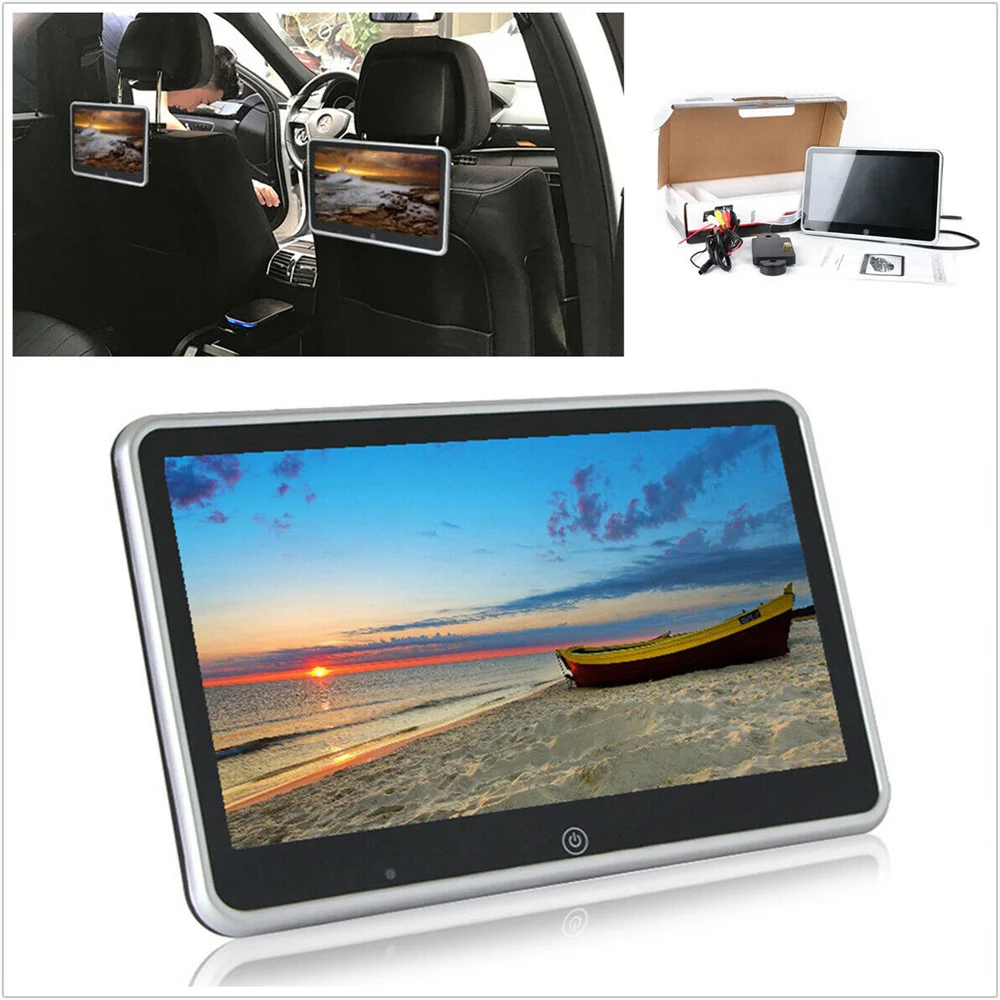 

10 Inch Ultra-thin Car Headrest Monitor MP5 Player Mirror Link Android FM HD 1080P Video Screen With USB/SD Multimedia Player