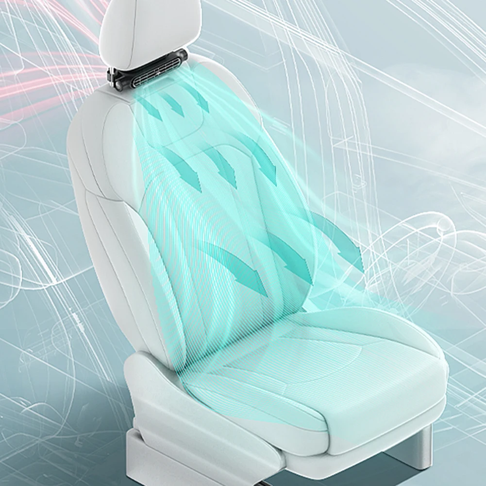 Car Headrest Cooling Air Fan 3 Speeds Adjustable Car Seat Headrest Fan USB Powered Car Neck Cooler for Front Rear Seat Passenger Car Headrest Cooling Air Fan 3 Speeds Adjustable Car Seat Headrest Fan USB Powered Car Neck Cooler for Front Rear Seat Passenger