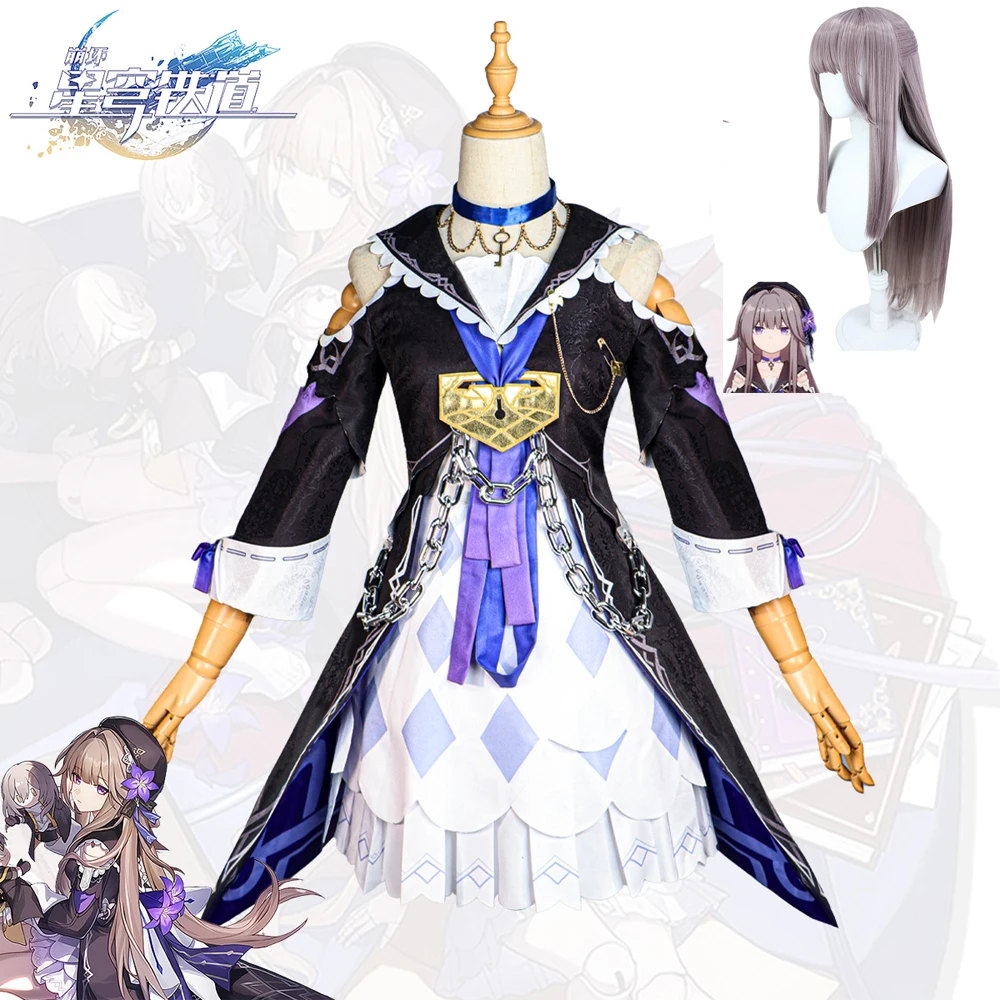 Game Honkai Star Rail Herta Cosplay Costume Coat Skirt Dress Hat Wig Outfits Anime Girls Halloween Carnival Party Disguise Cloth
Game Honkai Star Rail Herta Cosplay Costume Coat Skirt Dress Hat Wig Outfits Anime Girls Halloween Carnival Party Disguise Cloth