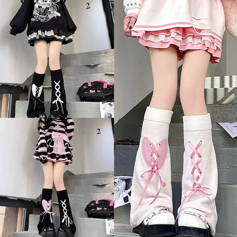 Womens Student Subculture-Wear Solid Color Bandage Bows Sweet Legwear Long Winter Daily Sock for School Office
Womens Student Subculture-Wear Solid Color Bandage Bows Sweet Legwear Long Winter Daily Sock for School Office