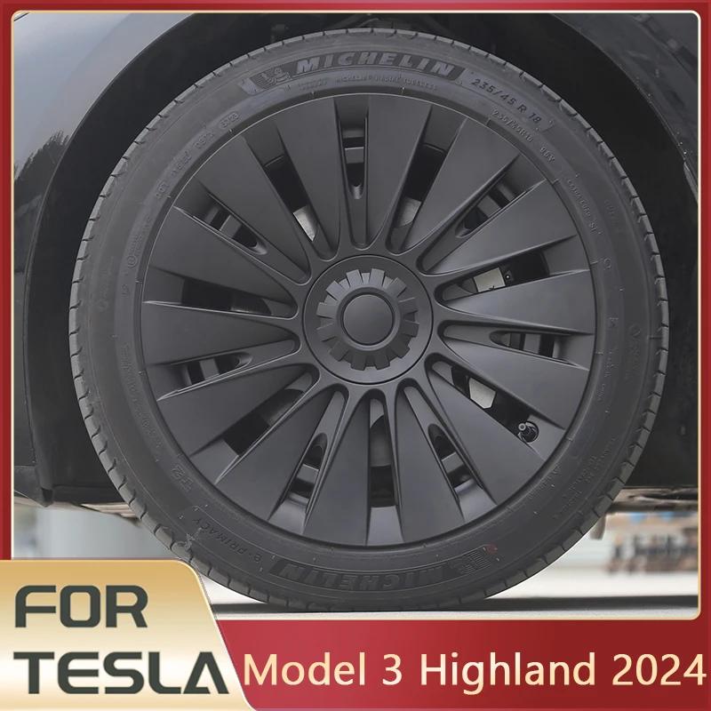 

Колпачки для колес Tesla Model 3 Highland 2024, 18 дюймов, колпачки для ступиц, модель 3 2024, аксессуары Highland, сменные колпачки для колес, 4 шт./комплект