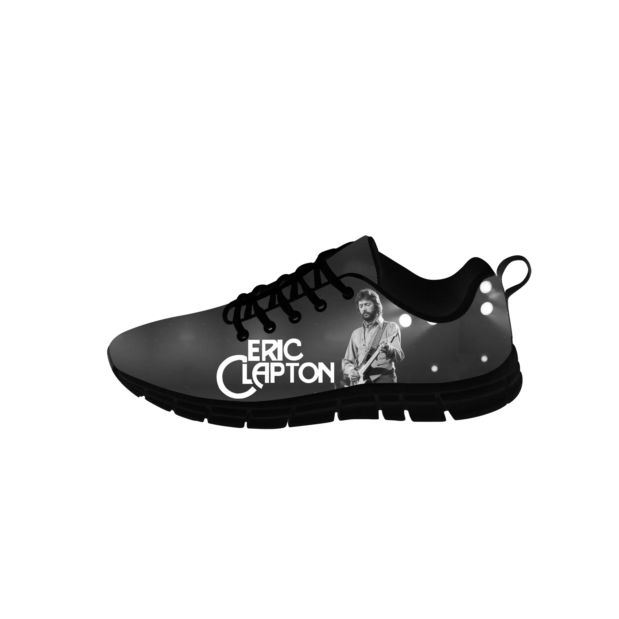 

Кроссовки унисекс Эрик Клэптон, повседневная Тканевая обувь для подростков, холщовые беговые туфли, дышащая легкая обувь с 3D принтом, черные