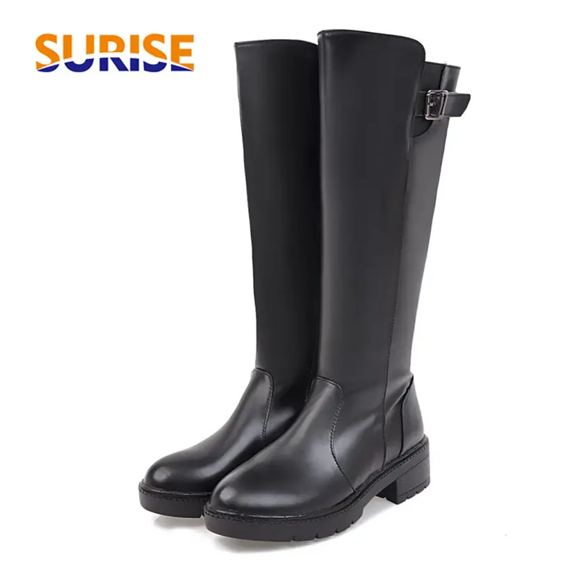 Winter Women Plush Mid-calf Boots Black White Buckle Round Toe Platform Square Heel Casual Party Office Ladies Zipper Half Boots
Winter Women Plush Mid-calf Boots Black White Buckle Round Toe Platform Square Heel Casual Party Office Ladies Zipper Half Boots