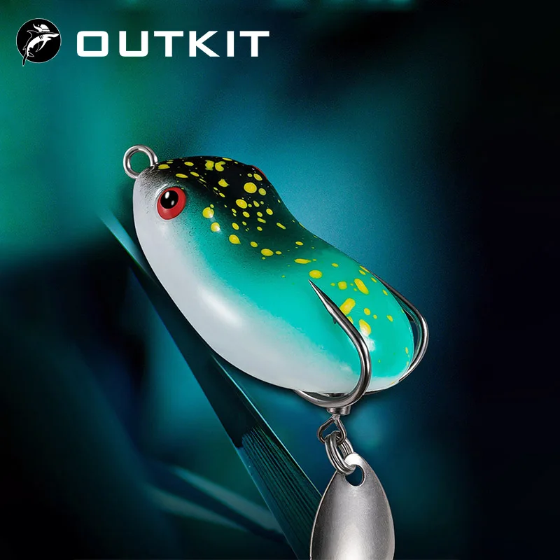 OUTKIT Mini Soft Frog Fishing Lure Spinner Bait Metal Sequin Double Hook Thunder Frog Bait7/12g Topwater Wobblers Swimbait
OUTKIT Mini Soft Frog Fishing Lure Spinner Bait Metal Sequin Double Hook Thunder Frog Bait7/12g Topwater Wobblers Swimbait