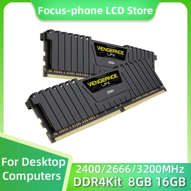 

CORSAIR Vengeance LPX DDR4 Kit 8GB 16GB 3200MHZ 2400Mhz 2666Mhz DIMM RAM PC4-25600 19200 21300 Desktop Memoria Ram