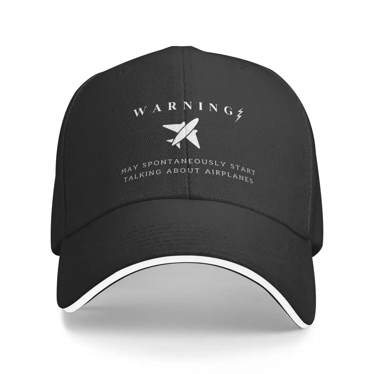 

Warning May Spontaneously Start Talking About Airplanes Baseball Cap Sunscreen party Hat Icon Golf Caps Women Men's