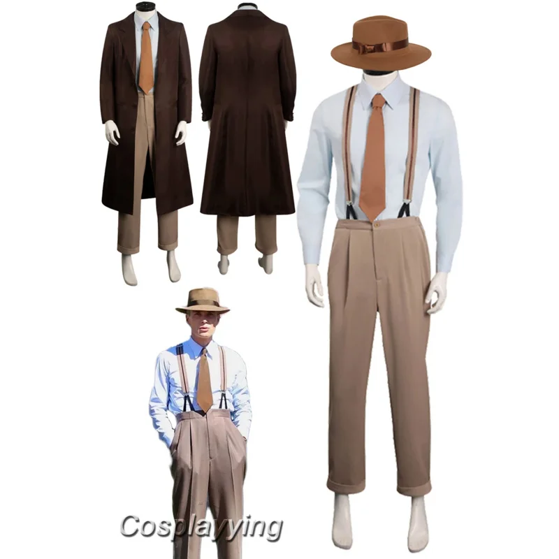 

J Robert OppenHeimer Cosplay Fantasy 2023 Movie Physicist Costume Disguise Adult Men Cosplay Roleplay Fantasia Outfit Halloween
