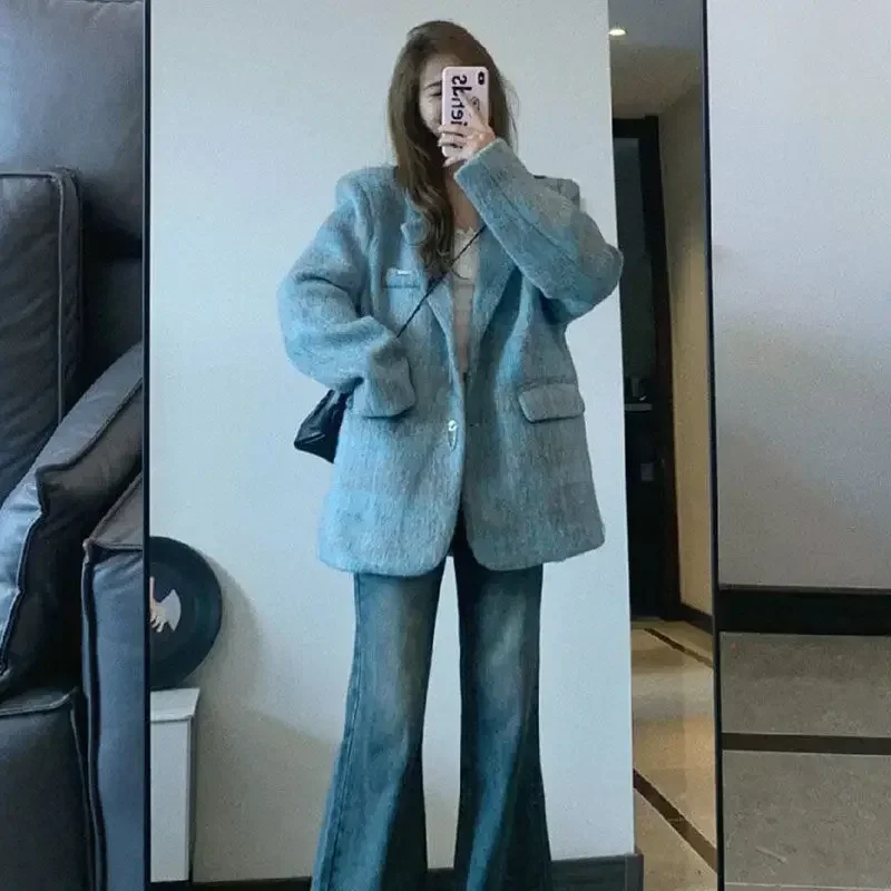UNXX Vintage Colorblock Plaid Wool Blazer Women Autumn Winter New Luxury Loose Chic Outer Wear Blazer Top 2023 Ladies Clothes
UNXX Vintage Colorblock Plaid Wool Blazer Women Autumn Winter New Luxury Loose Chic Outer Wear Blazer Top 2023 Ladies Clothes