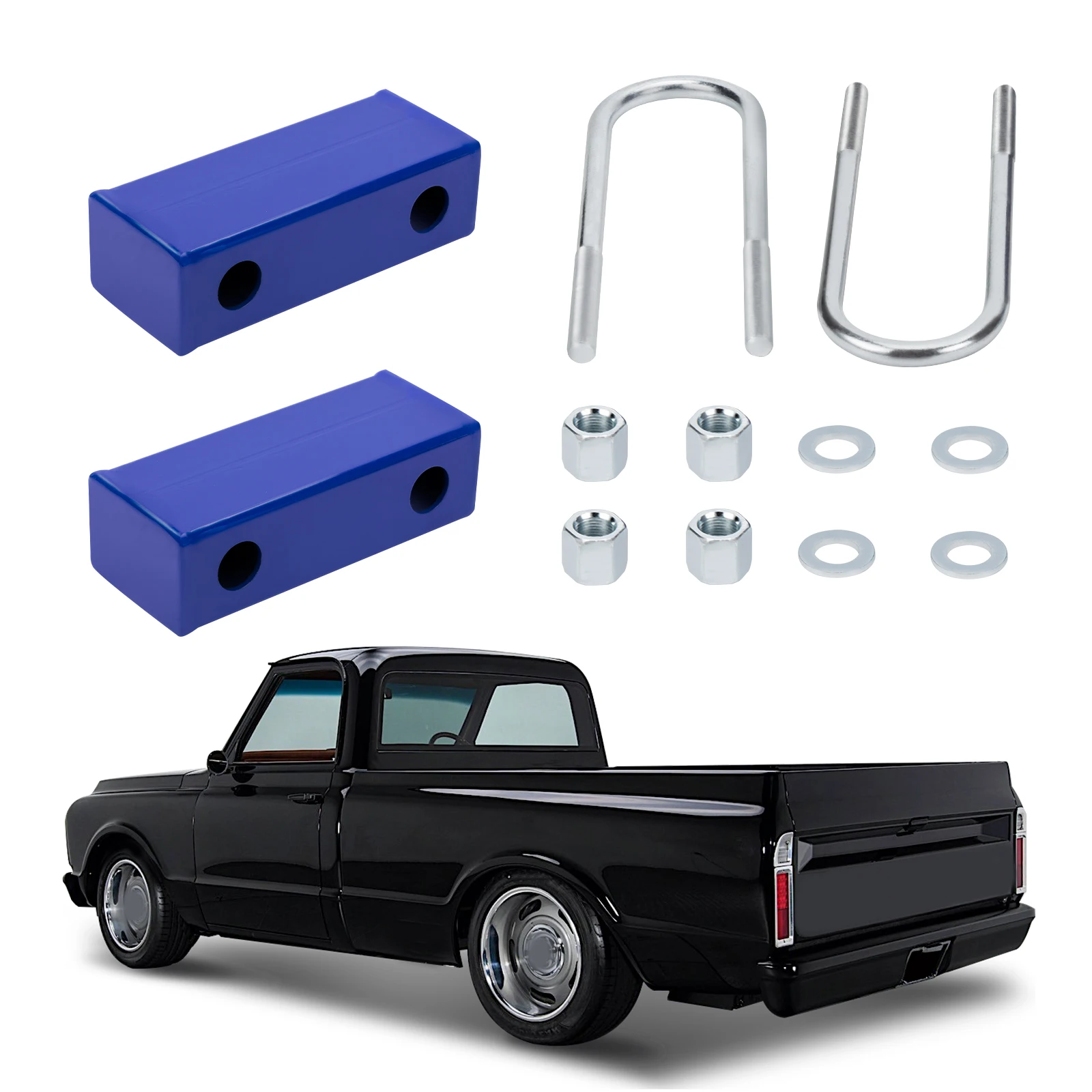 

3" Rear Drop Kit 3" Lowering Blocks for Chevy C10 GMC C15/C1500 1963-1972