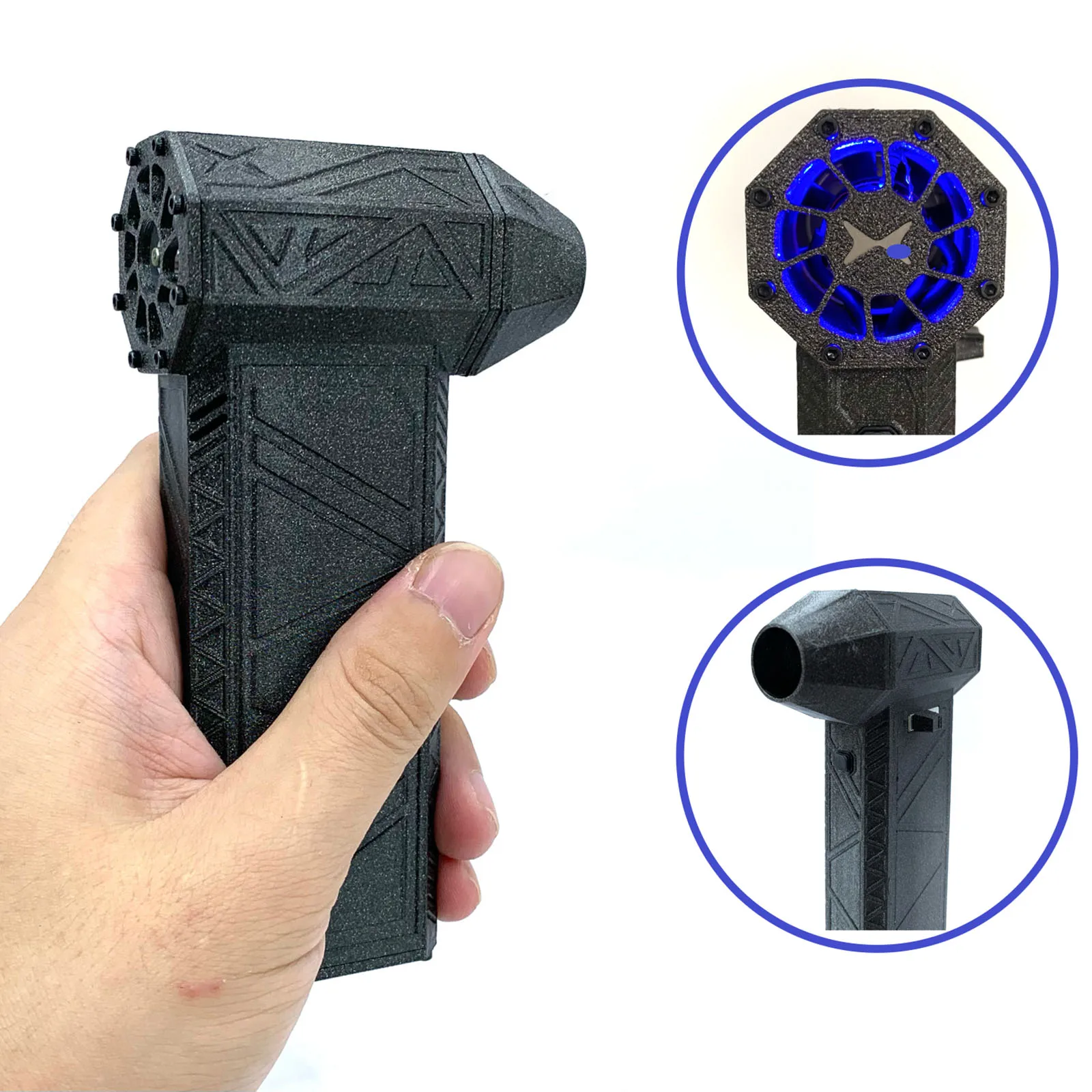 Powerful Turbo Jet Fan Pocket Jetfan Mini Turbo Violent Fan 45 m/s Pressure and Speed Brushless Motor LED Light
Powerful Turbo Jet Fan Pocket Jetfan Mini Turbo Violent Fan 45 m/s Pressure and Speed Brushless Motor LED Light