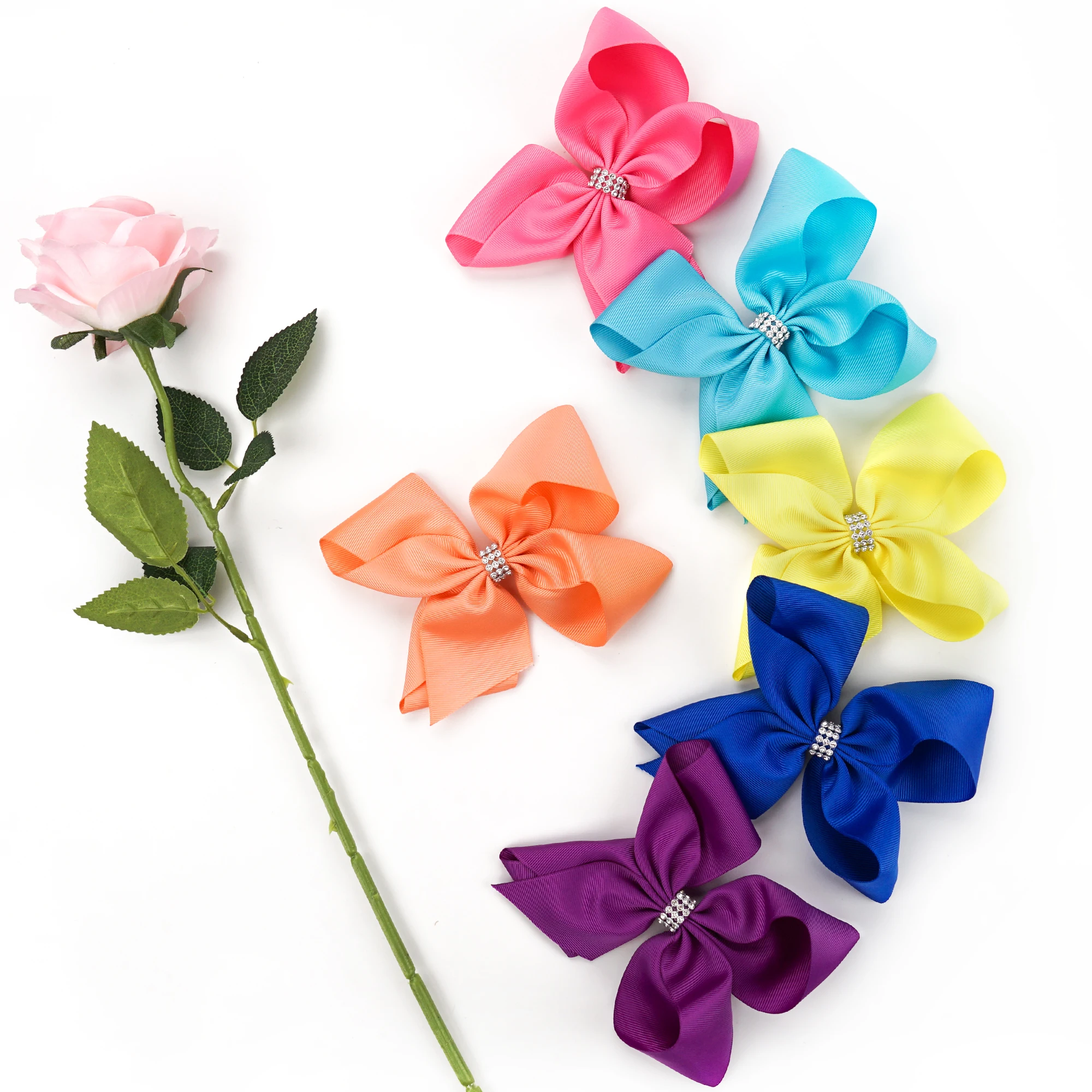 6 Pcs 6 Inch Girls Rhinestone Hair Bows for Girls Big Grosgrain Girls 6" Hair Bows Alligator Clips For Teens Kids Toddlers
6 Pcs 6 Inch Girls Rhinestone Hair Bows for Girls Big Grosgrain Girls 6" Hair Bows Alligator Clips For Teens Kids Toddlers