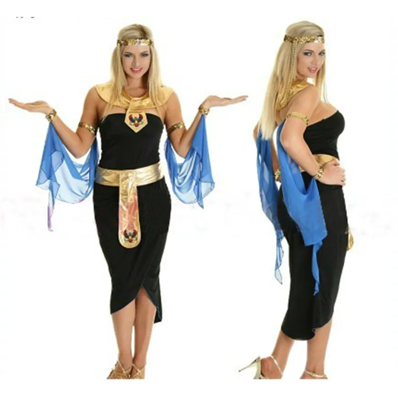 

Halloween Sexy Exotic Ancient Pharaoh Egyptian Cleopatra Cosplay Costume Stage Show Medieval Greek Goddess Princess Fancy Dress