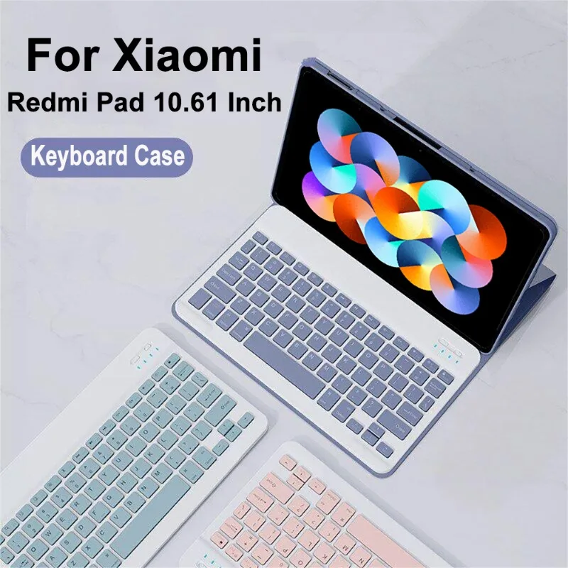 For Redmi Pad 10.61 Inch Case with Bluetooth Keyboard, Detachable Keyboard Cover for 2022 Xiaomi Redmi Pad 10.61" Tablet
For Redmi Pad 10.61 Inch Case with Bluetooth Keyboard, Detachable Keyboard Cover for 2022 Xiaomi Redmi Pad 10.61" Tablet