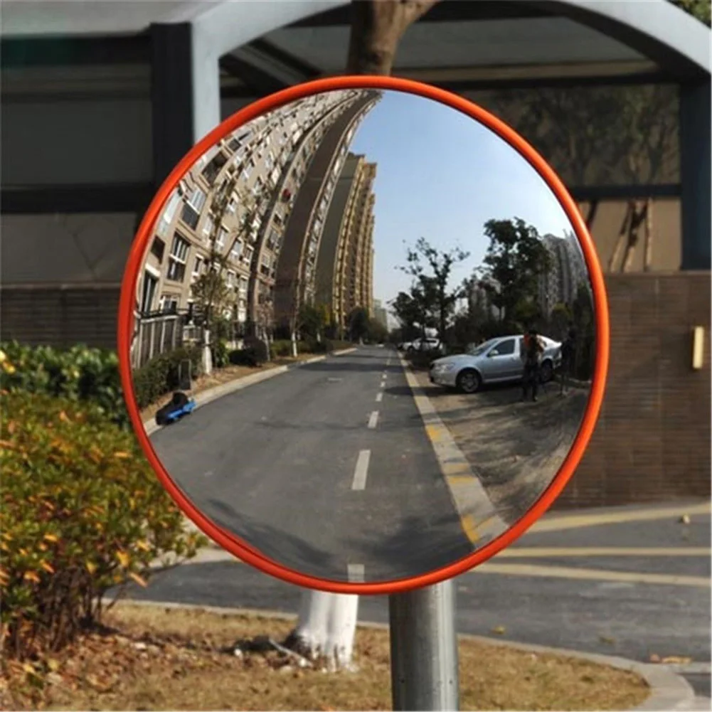 

130 Degrees Wide Angle Security Curved Convex Road Mirror Traffic Driveway Safety For Street Corner Garage Parking Driveway Tool