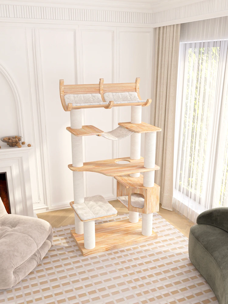 Cat Climbing Frame Cat Nest Cat Tree Integrated Large Solid Wood Cat Castle New Zealand Pine Wood Cat Climber
Cat Climbing Frame Cat Nest Cat Tree Integrated Large Solid Wood Cat Castle New Zealand Pine Wood Cat Climber