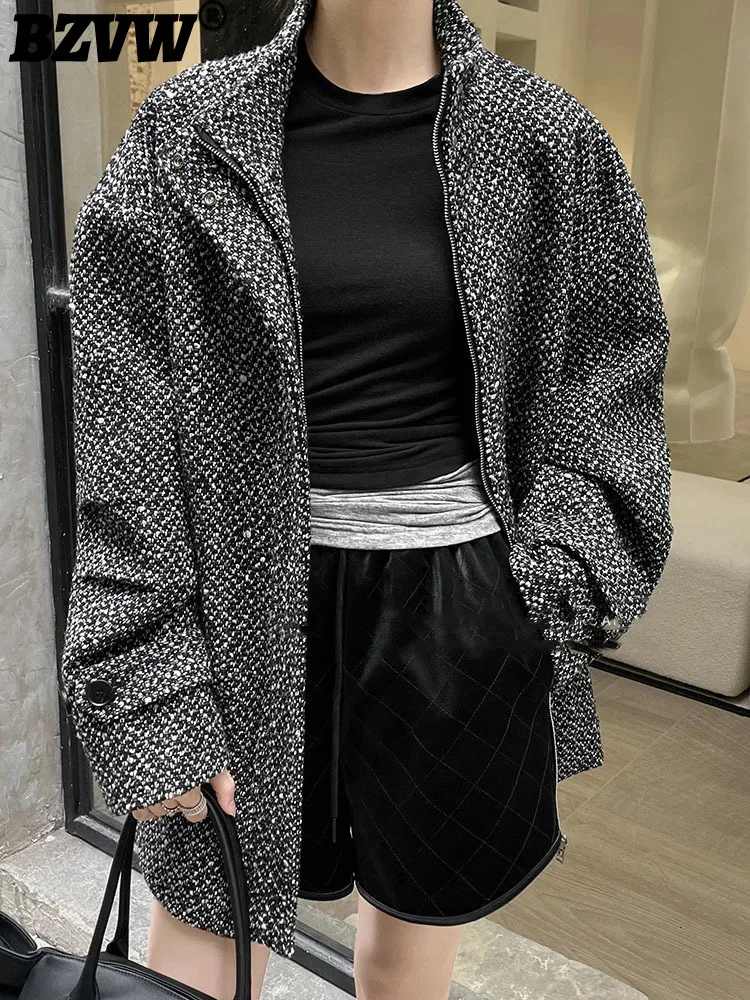 BZVW Winter Minimalist High-end Herringbone Standing Collar Versatile Wide Office Lady Wool Jacket 2023 New Trend Coat 25X3515
BZVW Winter Minimalist High-end Herringbone Standing Collar Versatile Wide Office Lady Wool Jacket 2023 New Trend Coat 25X3515