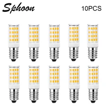 10PCS Mini E14 LED Lamp 3W 5W 7W  AC 220V LED Corn Bulb SMD2835 360 Beam Angle Replace Halogen Chandelier Lights