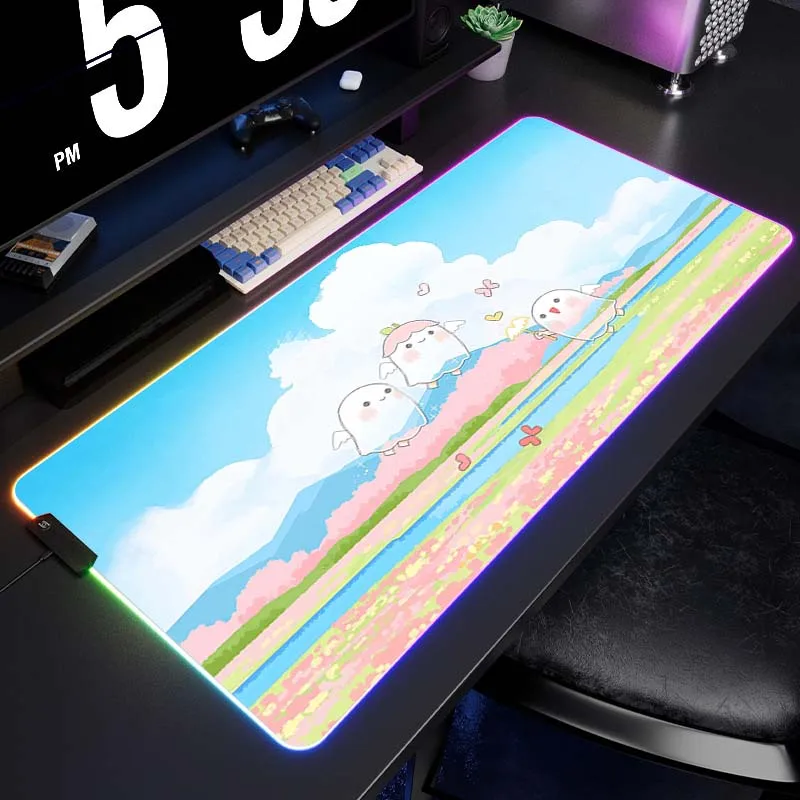 LED Pink Kawaii Gaming Mouse Pad RGB Luminous Desk Mat Pc Gamer Mousepad Mouse Mat Non-Slip Rubber Mat Keyboard Pads 900x300mm
LED Pink Kawaii Gaming Mouse Pad RGB Luminous Desk Mat Pc Gamer Mousepad Mouse Mat Non-Slip Rubber Mat Keyboard Pads 900x300mm