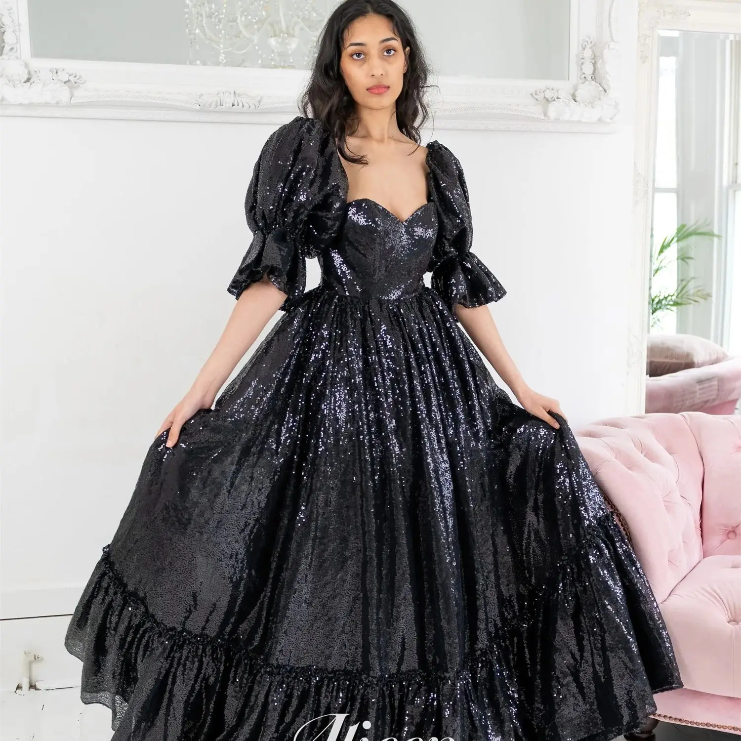 Aileen Black Puff Sleeves Sequins A-line Women Evening Dress Es Elegant Party Dresses 2024 for Wedding Ball Gowns Sharon Said
Aileen Black Puff Sleeves Sequins A-line Women Evening Dress Es Elegant Party Dresses 2024 for Wedding Ball Gowns Sharon Said