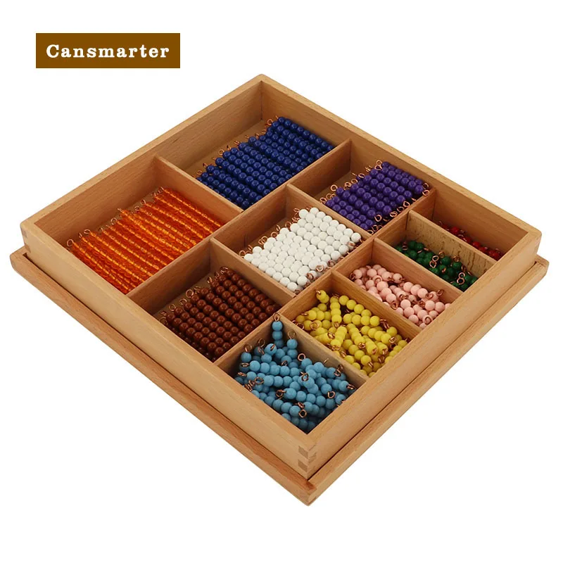 Montessori Beads Decanomial Boxes Mathematics Learning Materials Educational Wooden Puzzle Game Practical Life Toys for Children
Montessori Beads Decanomial Boxes Mathematics Learning Materials Educational Wooden Puzzle Game Practical Life Toys for Children