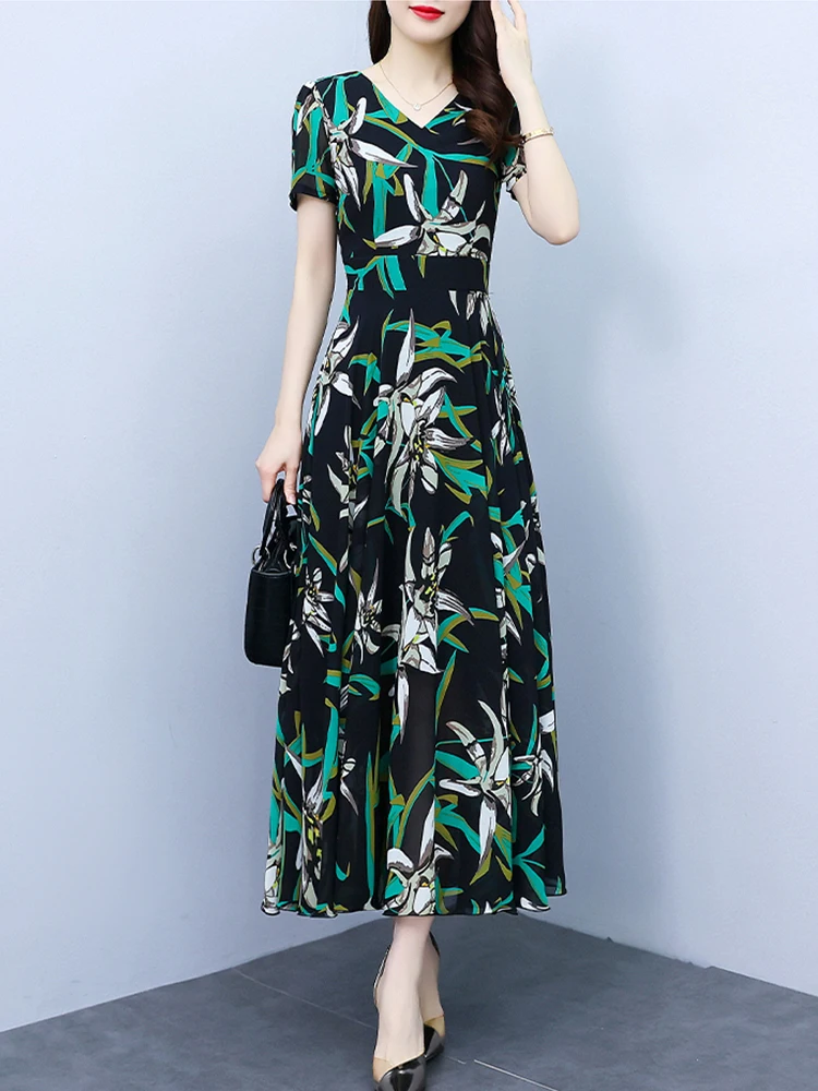 Summer Midi Dresses For Women Vintage Floral Chiffon Office Long Dress Elegant Fashion Vacation 2023 Prom Bodycon Evening Formal
Summer Midi Dresses For Women Vintage Floral Chiffon Office Long Dress Elegant Fashion Vacation 2023 Prom Bodycon Evening Formal