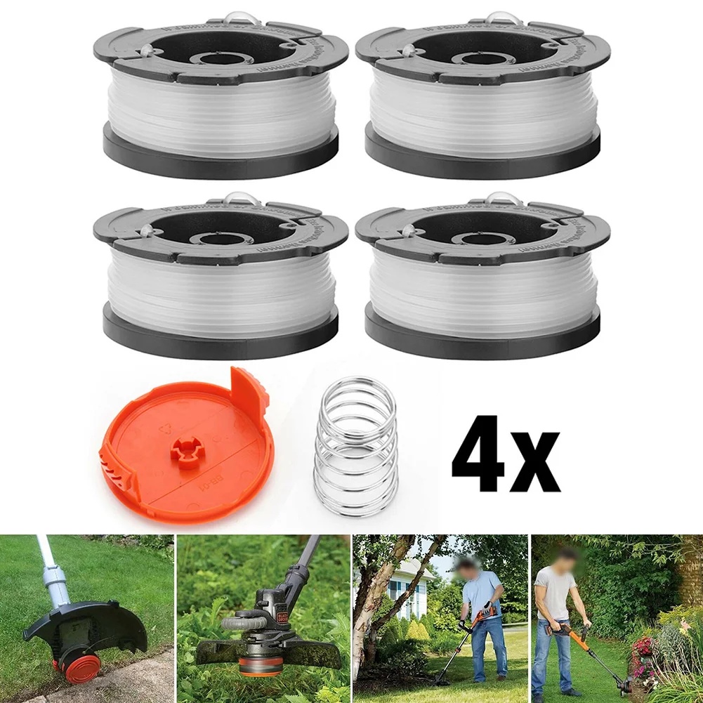 4PCS Coils With Coil Lid For Black Decker Lawn Trimmer Trimmer Thread Coil Set Home Garden Spare Parts Power Tool Accessories
4PCS Coils With Coil Lid For Black Decker Lawn Trimmer Trimmer Thread Coil Set Home Garden Spare Parts Power Tool Accessories