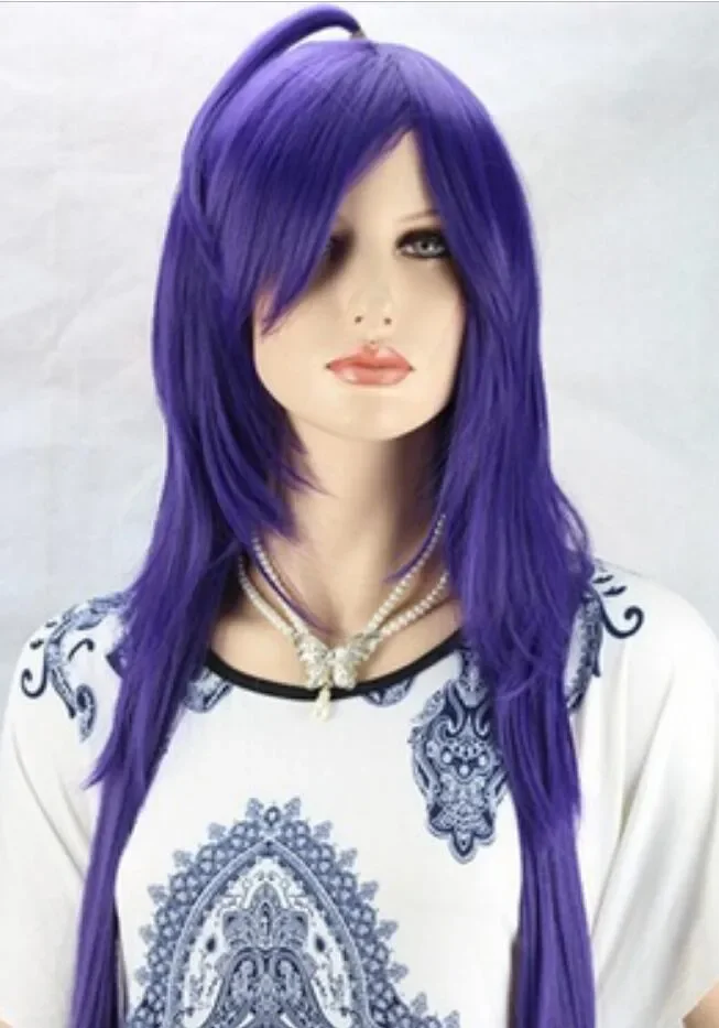 

Лидер продаж, модный Женский Длинный фиолетовый парик