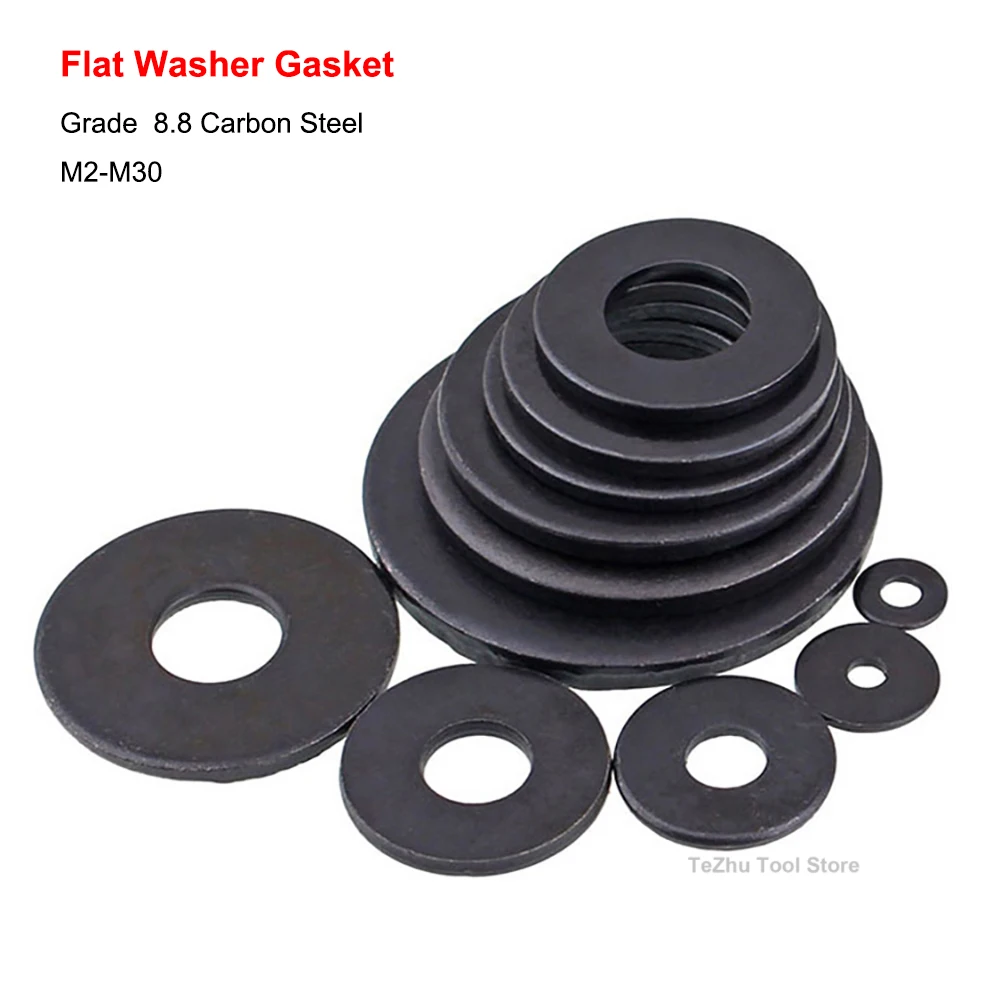 Black Grade 8.8 Carbon Steel Flat Washer Plain Gasket Pad M2 M2.5 M3 M4 M5 M6 M8 M10 M12 M14 M16 M18 M20 M22 M24 M27 M30
Black Grade 8.8 Carbon Steel Flat Washer Plain Gasket Pad M2 M2.5 M3 M4 M5 M6 M8 M10 M12 M14 M16 M18 M20 M22 M24 M27 M30