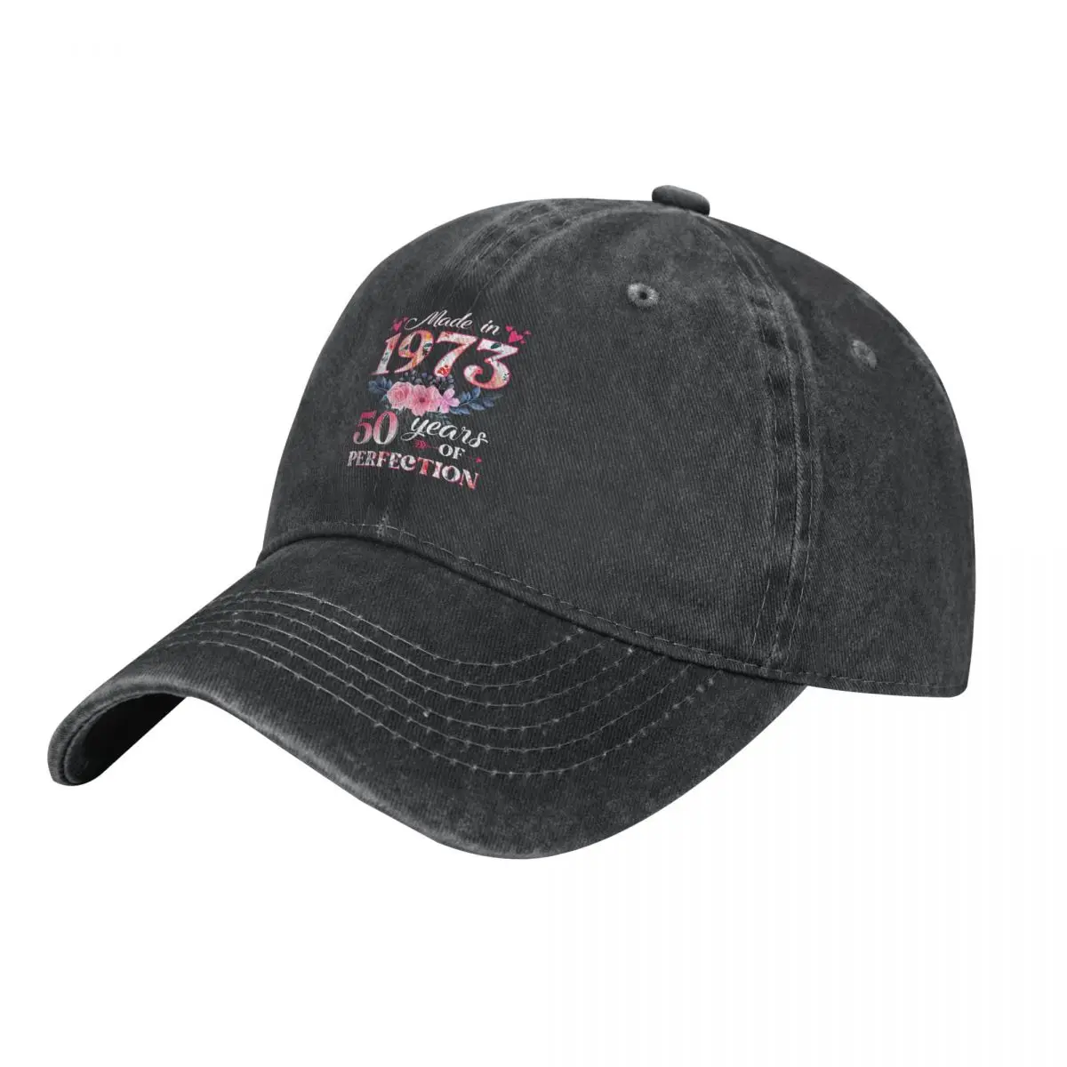 

Made In 1973 Denim Baseball Cap 50th Birthday Dad Hiking Fishing Hip Hop Hats Dropshipping Couple Women y2k Design Baseball Caps