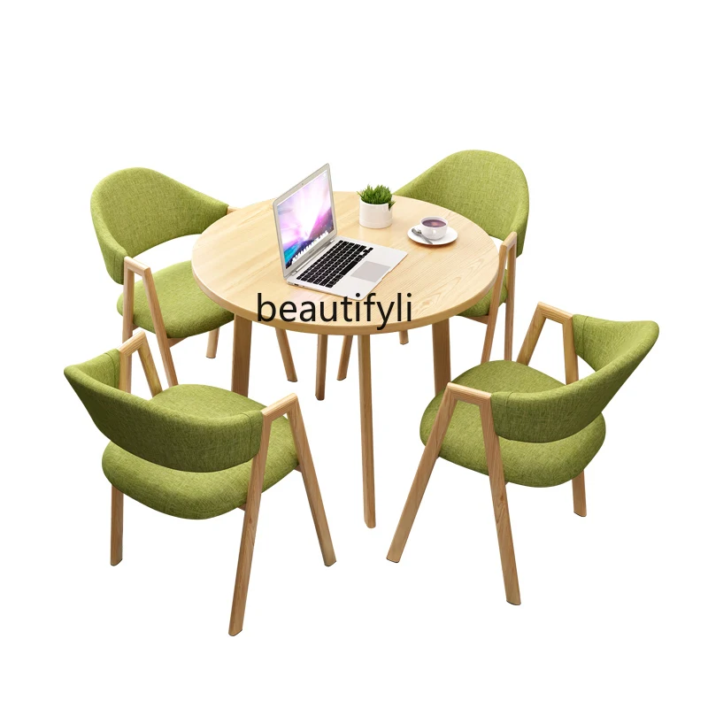 yj Nordic Simple Reception and Negotiation Leisure Balcony Dining Tables and Chairs Set Milk Tea Shop Tables and Chairs
yj Nordic Simple Reception and Negotiation Leisure Balcony Dining Tables and Chairs Set Milk Tea Shop Tables and Chairs