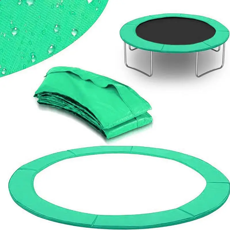 

Trampoline Pad Replacement Safety Pad Waterproof Trampoline Spring Cover No Holes For Pole 6ft 8ft 10ft 12ft Frame Size Green